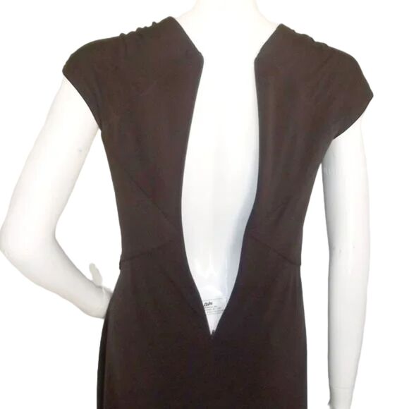 TADASHI COLLECTION Dress, S, Brown, Gathered, Cap Sleeve, Career, Date night - Picture 8 of 12